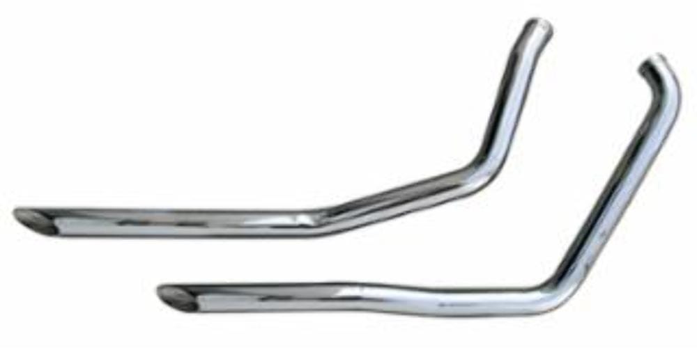 Ultima Exhaust Systems Ultima Chrome Drag Pipes Exhaust System 2" OD 40" Harley FXR Super Glide 1984-99