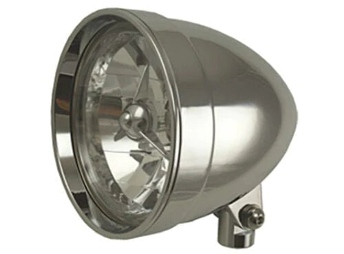Chrome Bullet Headlight Trim Rim Cover - Custom For Chopper, Bobber, Harley, Cafe Racer