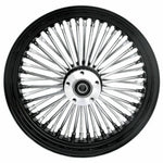Ultima Other Tire & Wheel Parts 16 3.5 48 Fat Spoke Front Wheel Black Rim 2008+ Harley Softail Touring 25mm DD