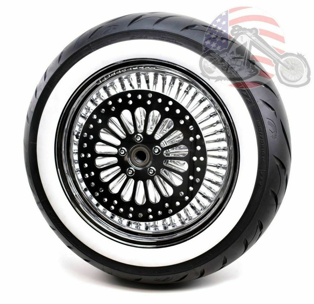 Ultima Other Tire & Wheel Parts 16 3.5 48 Fat Spoke Front Wheel Chrome Rim WW Tire Package Harley Touring FXST 1