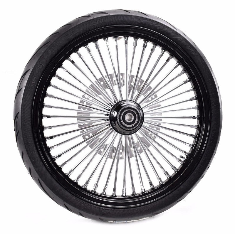 Ultima Other Tire & Wheel Parts 21 2.15 Fat Front Wheel Black BW Tire Package 2008+ Harley Softail Touring SD