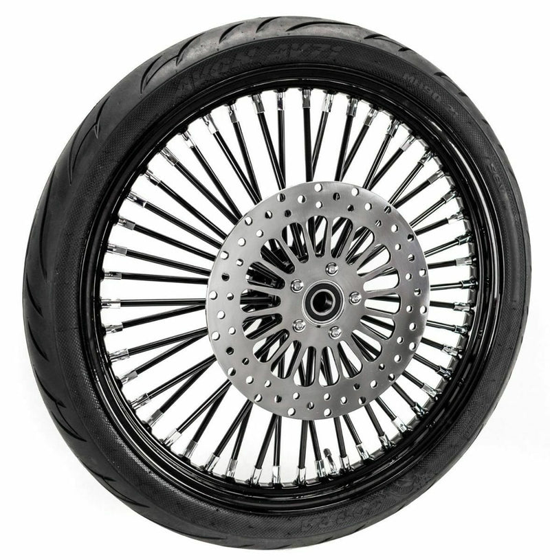 Ultima Other Tire & Wheel Parts 21 2.15 Front Wheel Black Out Tire Package 08-18 Harley Softail Touring SDBW