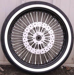 Ultima Other Tire & Wheel Parts 23 3.5 Fat Front Wheel Chrome Tire Package 2008+ Harley Softail Touring DD WW