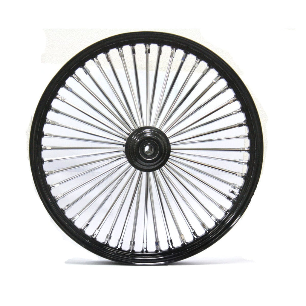 Ultima Other Tire & Wheel Parts 23 x 3.5 48 Fat King Spoke Front Wheel Black Rim Single Disc Touring Softail