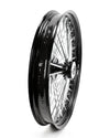 Ultima Other Tire & Wheel Parts 26 x 3.5 48 Fat King Spoke Front Wheel Black Rim Dual Disc Harley Touring 2008+