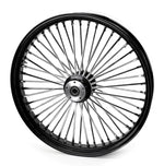 Ultima Other Tire & Wheel Parts 26 x 3.5 48 Fat King Spoke Front Wheel Black Rim Dual Disc Harley Touring 2008+