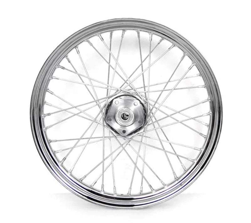 Ultima Other Tire & Wheel Parts Chrome 19 X 2.5 40 Spoke Dual Disk Front Wheel 84-99 Harley Softail Wide Glide