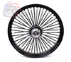 Ultima Other Tire & Wheel Parts Ultima 48 King Spoke Fat 23 3.5 Front Wheel Rim Harley Touring Dual Disk Black .