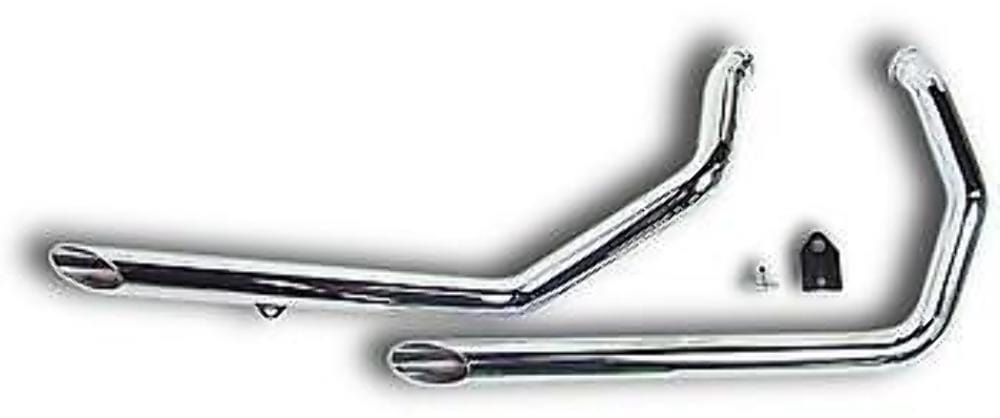 Ultima Pipes Ultima Chrome 2" 40" Custom Drag Pipes Exhaust Harley 84-99 Softail FXST FLST