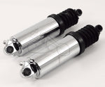 Ultima Shocks 11.5" Chrome Harley Lowering Air Ride Shocks Touring Dyna Sportster Shovelhead