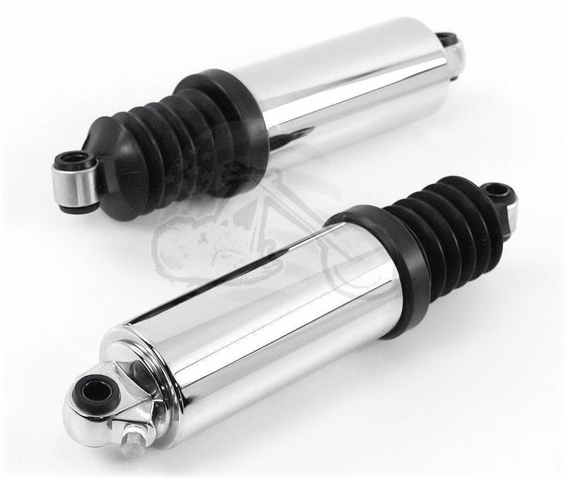 Ultima Shocks 11.5" Chrome Harley Lowering Air Ride Shocks Touring Dyna Sportster Shovelhead