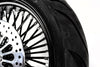Ultima Ultima Black Out 18 x 5.5 48 Fat King Spoke Rear Wheel Tire Package Harley BW