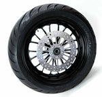 Ultima Ultima Manhattan Black Billet Aluminum 18 5.5 Rear Wheel BW Tire Package Harley