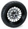 Ultima Ultima Manhattan Black Billet Aluminum 18 5.5 Rear Wheel BW Tire Package Harley