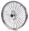 Ultima Wheel 21 2.15 Chrome Front 48 Spoke Narrow Glide Wheel Rim Sportster Dyna FXR 883 1200