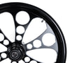 Ultima Wheel Black Kool Kat 16 x 3.5 Billet Mag Front Wheel Rim Harley Single Disc Softail