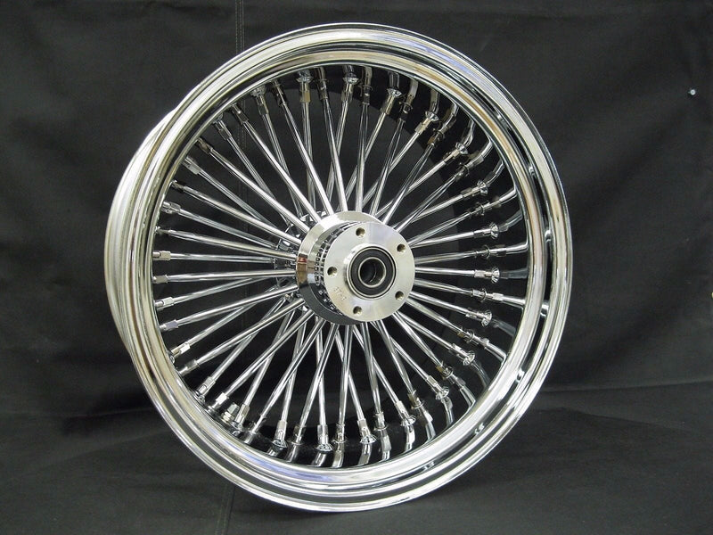 Ultima Wheels & Rims 16 3.5 48 Fat King Spoke Front Wheel Chrome Rim Dual Disc Harley Softail Touring