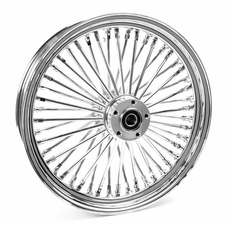 Ultima Wheels & Rims 16 3.5 48 Fat Spoke Front Wheel Chrome Rim 08+ Harley Touring 25mm ABS Dual Disc