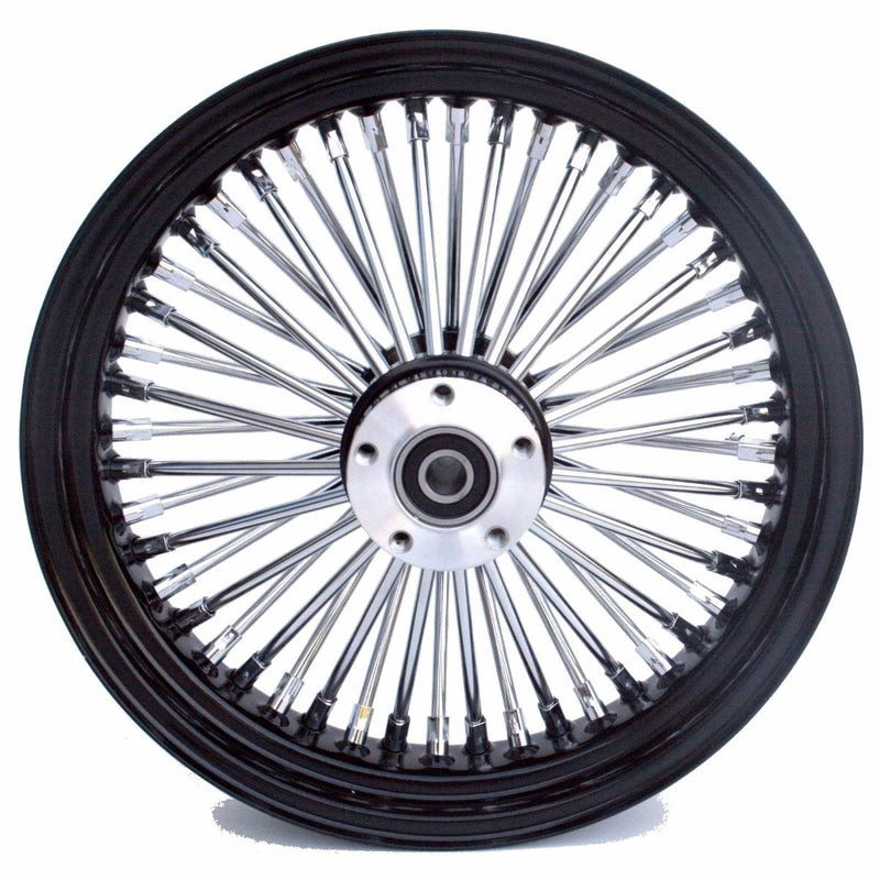 Ultima Wheels & Rims 16 x 3.5 48 Fat King Spoke Front Wheel Black Rim Dual Disc Harley Touring Bagger