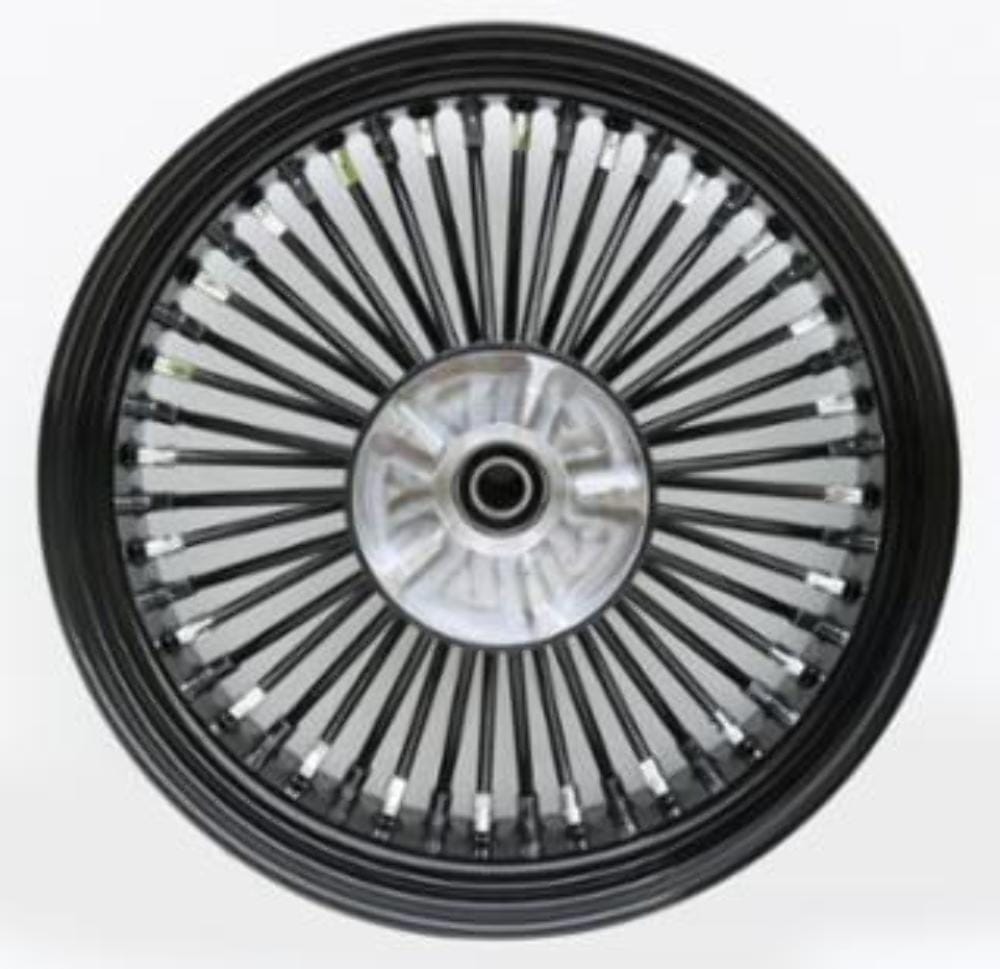 Ultima Wheels & Rims 18 x 5.5 48 Fat King Spoke Black Rear Wheel Rim Cush Drive Harley 09+ Touring
