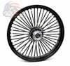 Ultima Wheels & Rims 26 3.5 48 Fat Spoke Front Wheel Black Rim Dual Disc Harley Touring 08+ w/ ABS