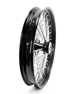 Ultima Wheels & Rims 30" x 4" 48 Fat King Spoke Front Wheel Black Rim Dual Disc Harley Touring Custom