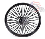Ultima Wheels & Rims 48 King Fat Spoke Black Out 21" X 2.15" Front Wheel Rim Harley Softail Dyna