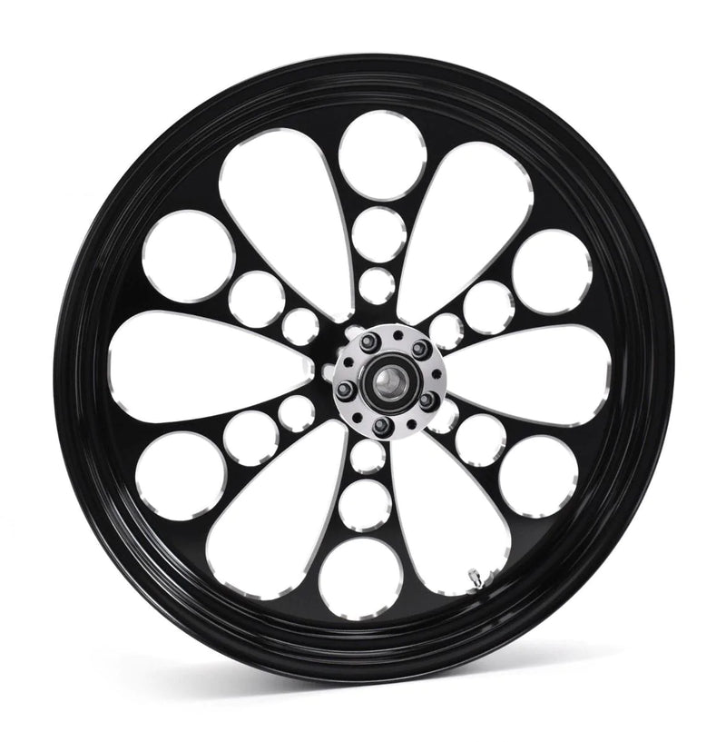 Ultima Wheels & Rims Black 16 x 3.5 Dual Disc Billet Kool Kat Billet Front Wheel Rim Harley Touring