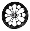 Ultima Wheels & Rims Black 16 x 3.5 Dual Disc Billet Kool Kat Billet Front Wheel Rim Harley Touring