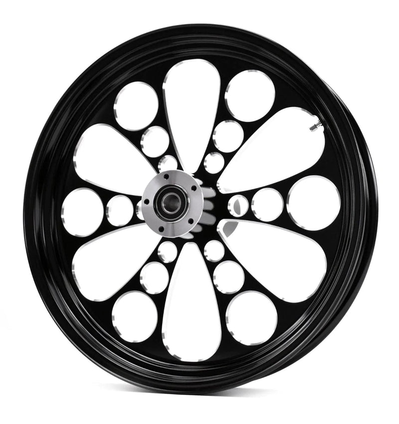 Ultima Wheels & Rims Black 16 x 3.5 Dual Disc Billet Kool Kat Billet Front Wheel Rim Harley Touring