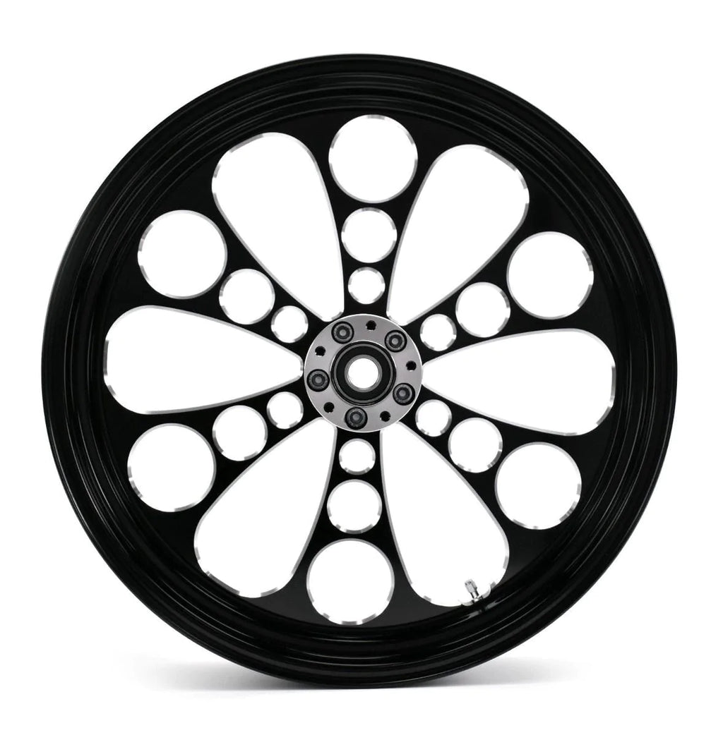 Ultima Wheels & Rims Black Kool Kat 21" 3.5" Billet Front Wheel Rim Harley Touring 08+ Dual Disc