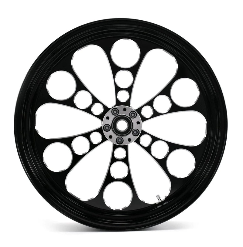 Ultima Wheels & Rims Black Kool Kat 21" 3.5" Billet Front Wheel Rim Harley Touring Custom Dual Disc