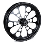 Ultima Wheels & Rims Black Kool Kat 21" 3.5" Billet Mag Front Wheel Rim Harley Single Disc New  84-07