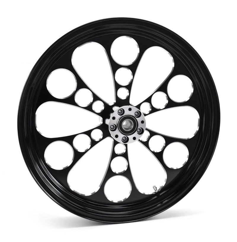 Ultima Wheels & Rims Black Kool Kat 23" 3.5" Billet Mag Front Wheel Rim Harley Touring Custom Single