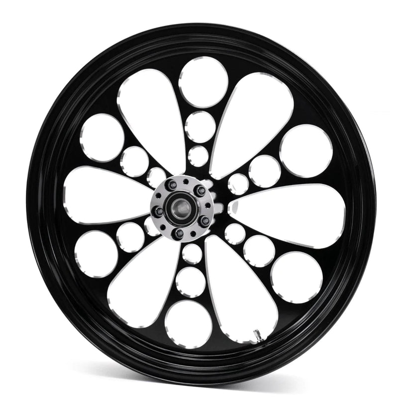 Ultima Wheels & Rims Black Kool Kat 26" 3.5" Billet Front Wheel Rim Harley Touring Custom Single Disc