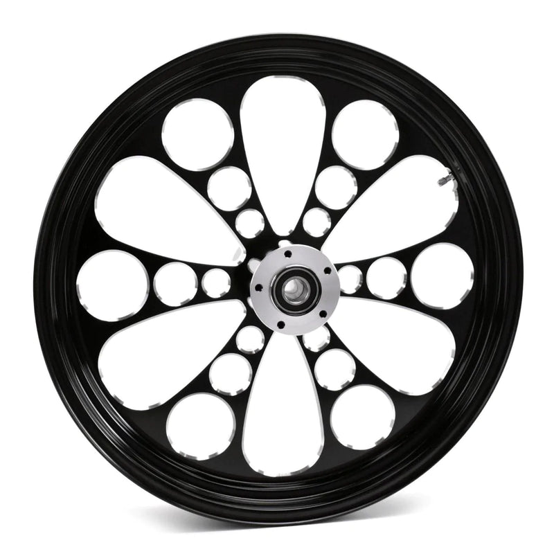 Ultima Wheels & Rims Black Kool Kat 26" 3.5" Billet Front Wheel Rim Harley Touring Custom Single Disc