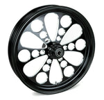 Ultima Wheels & Rims Black Kool Kat 26 x 3.5 Billet Front Wheel Rim Harley Single Disc Softail 07+