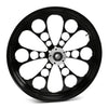 Ultima Wheels & Rims Black Kool Kat 26 x 3.5 Billet Front Wheel Rim Harley Single Disc Softail 07+