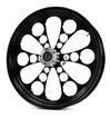 Ultima Wheels & Rims Black Kool Kat 26 x 3.5 Billet Front Wheel Rim Harley Single Disc Softail 07+