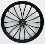 Ultima Wheels & Rims Black Manhattan 23" x 3.5" Billet Front Wheel Rim Harley Touring Bagger 2008+