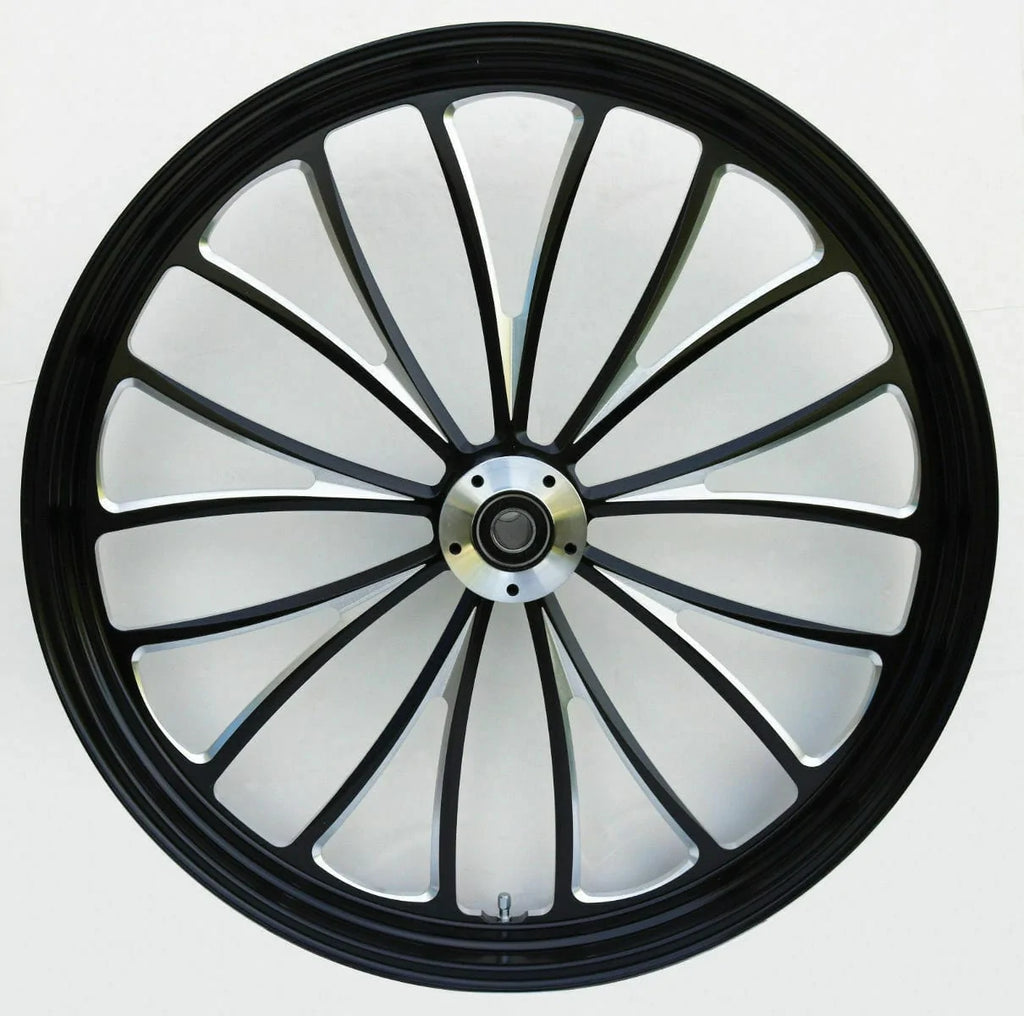 Ultima Wheels & Rims Black Manhattan 26" x 3.5" Billet Front Rim Wheel Harley  Touring Dual ABS 08+