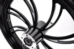Ultima Wheels & Rims Black Vortex 21" 3.5" Billet Front Wheel Rim Harley Touring Custom Dual Disc