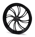 Ultima Wheels & Rims Black Vortex 21" 3.5" Billet Mag Front Wheel Rim Harley Custom Single Disc 84-07