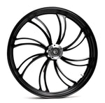 Ultima Wheels & Rims Black Vortex 26" x 3.5" Billet Front Wheel Rim Harley Touring Custom Dual Disc