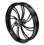 Ultima Wheels & Rims Black Vortex 26" x 3.5" Billet Front Wheel Rim Harley Touring Custom Dual Disc