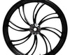 Ultima Wheels & Rims Black Vortex 26" x 3.5" Billet Front Wheel Rim Harley Touring Custom Dual Disc