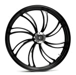 Ultima Wheels & Rims Black Vortex 26" x 3.5" Billet Front Wheel Rim Harley Touring Dual Disc ABS 08+