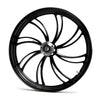 Ultima Wheels & Rims Black Vortex 26" x 3.5" Billet Front Wheel Rim Harley Touring Dual Disc ABS 08+