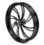 Ultima Wheels & Rims Black Vortex 26" x 3.5" Billet Front Wheel Rim Harley Touring Dual Disc Custom