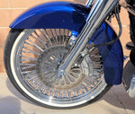 Ultima Wheels & Rims Chrome 21 3.5 48 Fat King Spoke Front Rim Wheel WW Tire Package Harley Touring 08+